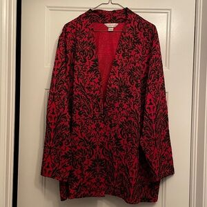 3X Black and Red Blazer/Jacket